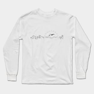 Mountain and Sunset Long Sleeve T-Shirt